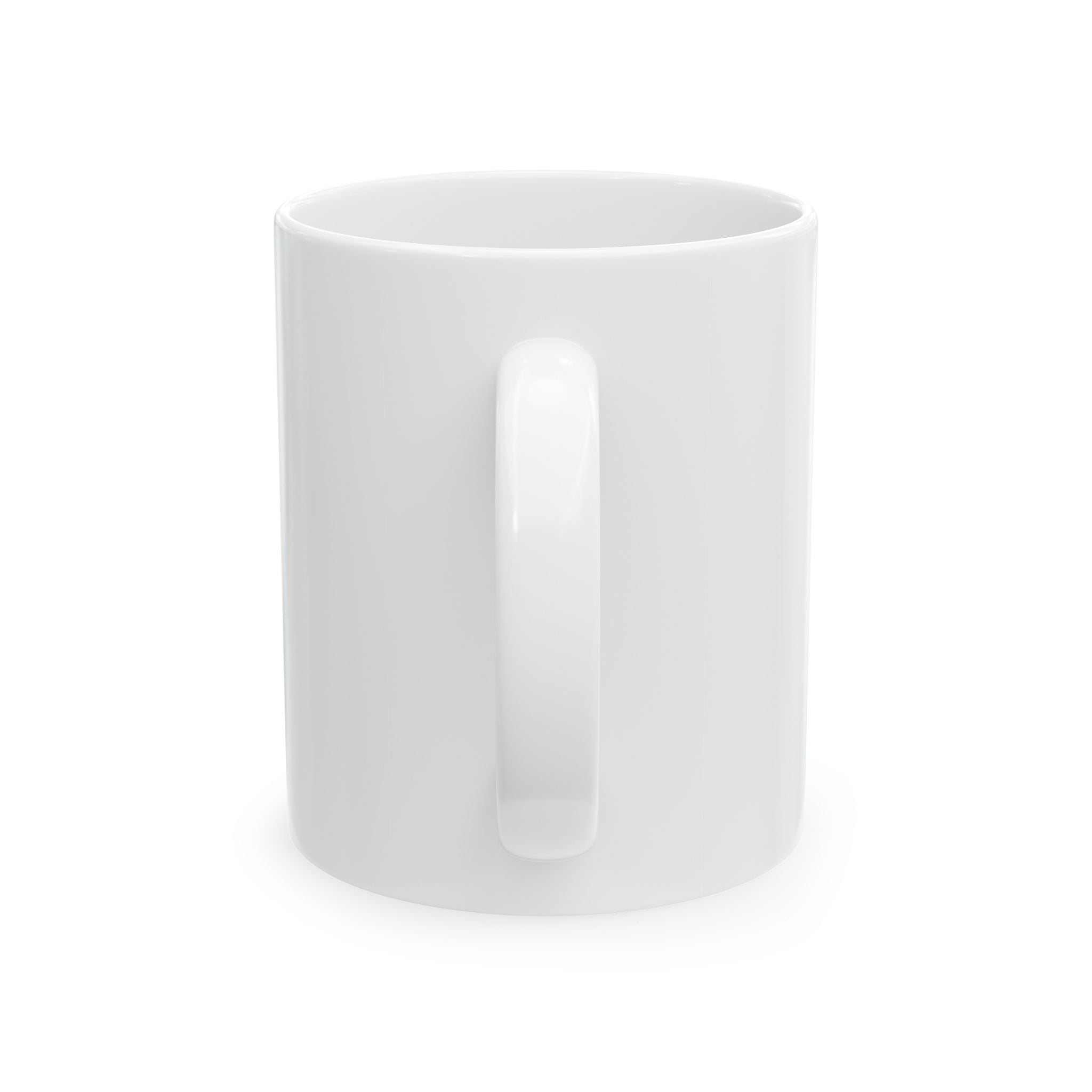 Latte Ceramic Mug — Cute Retro Coffee Graphic (11oz)