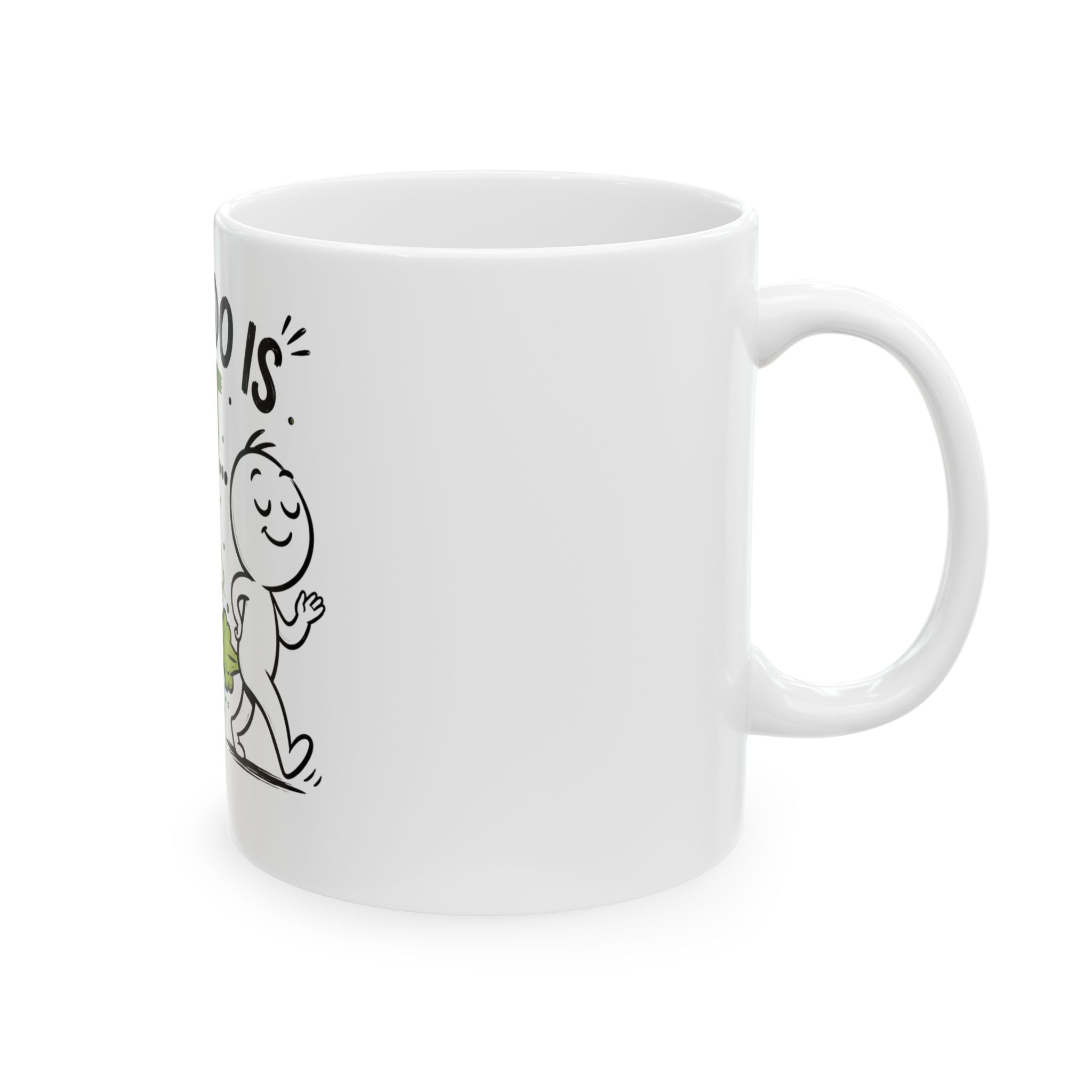 Funny Ceramic Mug — "All I Do Is Fart... and Walk Away" Humorous Coffee Cup