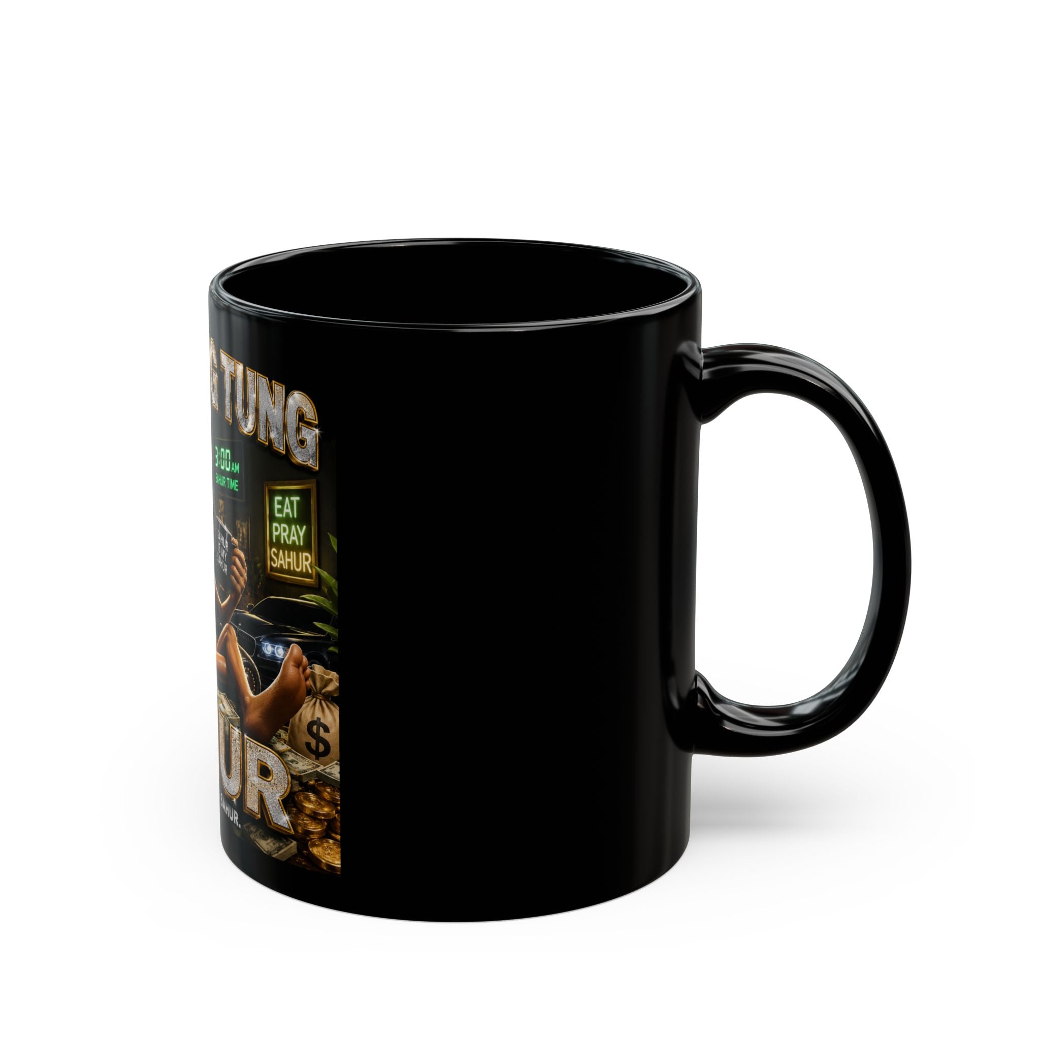 Sahur Mug — "Tung Tung Tung" Ramadan Wake-Up Coffee Mug (11oz)