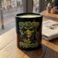 Snoop Frogg Black Coffee Mug — Funny Cannabis Frog 11oz