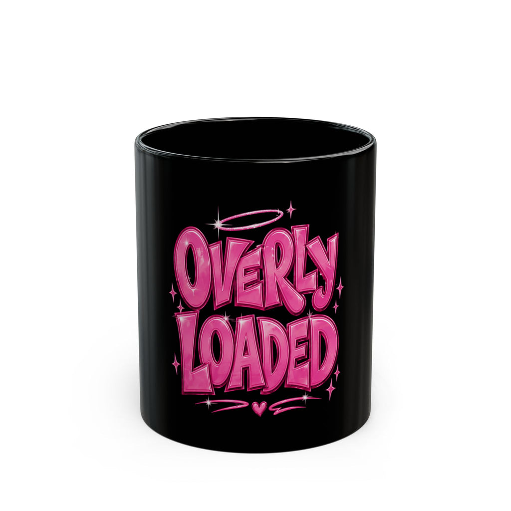 Overly Loaded Pink Graffiti Coffee Mug