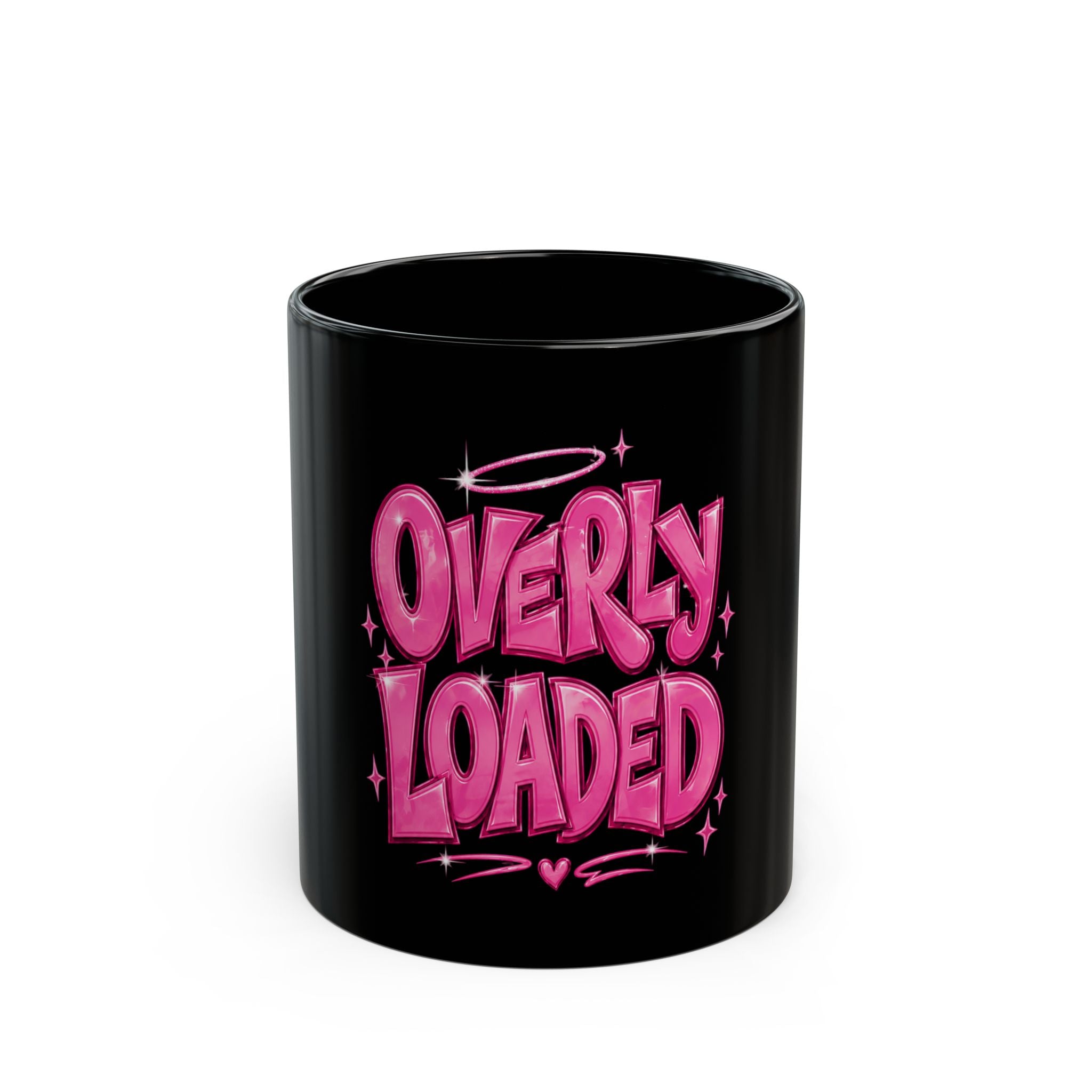 Overly Loaded Pink Graffiti Coffee Mug